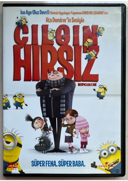Çılgın Hırsız Despicable Me DVD Ata Demirer'in Sesiyle (Orjnal Dönem Baskı Dvd)