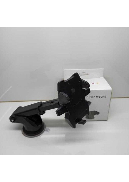 Bilginn Ticaret Araç Içi Uzayan Ayarlanabilir Cam ve Torpido Için Vantuzlu Oval Telefon Tutucu