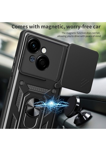 Tecno Spark Go 1 Kılıf Pars Yüzüklü Standlı Darbe Korumalı Lacivert fiyatları