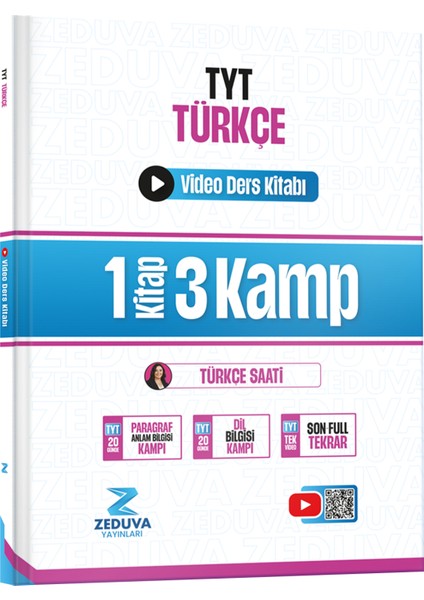 Türkçe Saati Tyt Türkçe 1 Kitap 3 Kamp Video Ders Kitabı