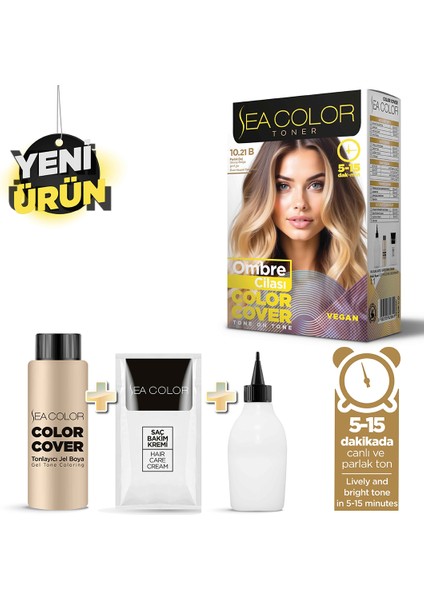 Sea Color – 10.21B Parlak Bej Ombre Saç Cilası