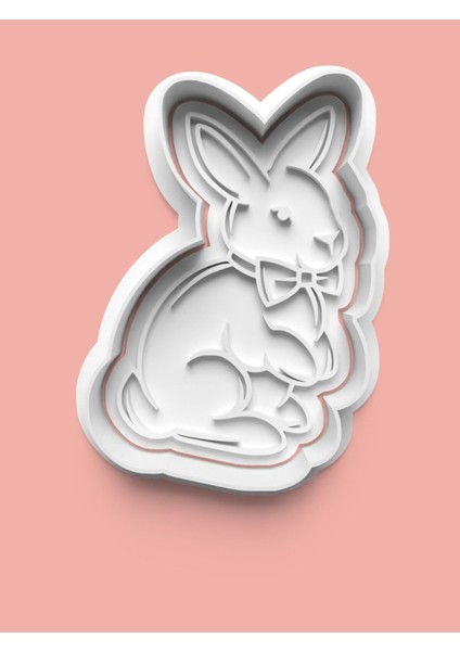 Sevimli Tavşan Kurabiye Kalıbı ve Şeker Hamuru Kalıbı