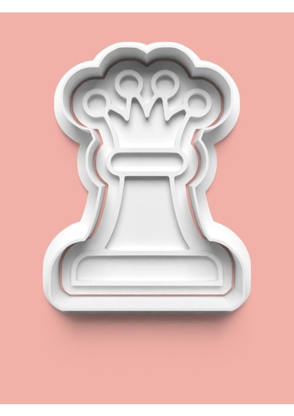 Satranç Vezir Taşı Figürü Kurabiye Kalıbı ve Şeker Hamuru Kalıbı