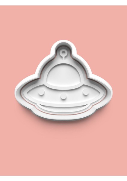 Ufo Kurabiye Kalıbı ve Şeker Hamuru Kalıbı 4'lü Set