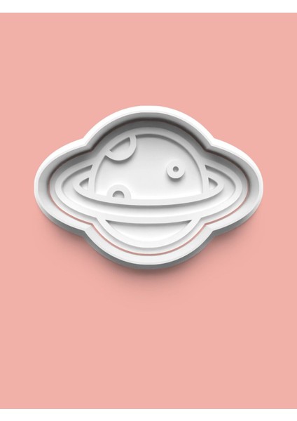 Ufo Kurabiye Kalıbı ve Şeker Hamuru Kalıbı 4'lü Set