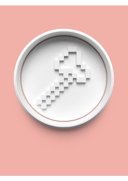 Minecraft Baltası Kurabiye Kalıbı ve Şeker Hamuru Kalıbı