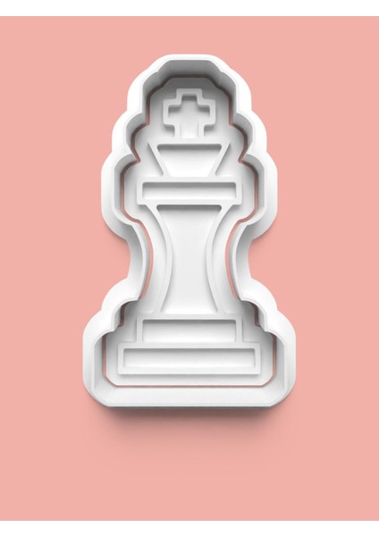 Satranç Şah Taşı Figürü Kurabiye Kalıbı ve Şeker Hamuru Kalıbı