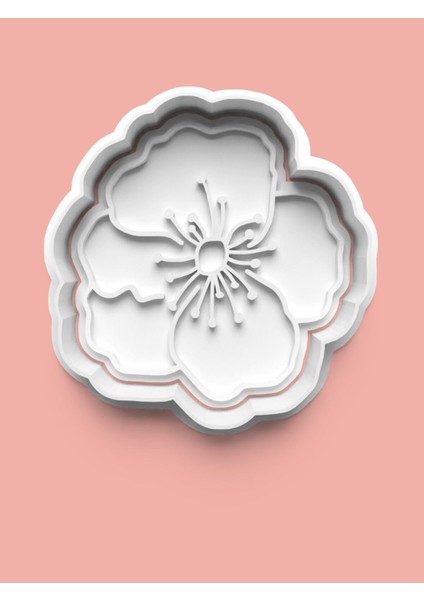 Çiçek Teması Kurabiye Kalıbı ve Şeker Hamuru Kalıbı 4'lü Set fiyatları