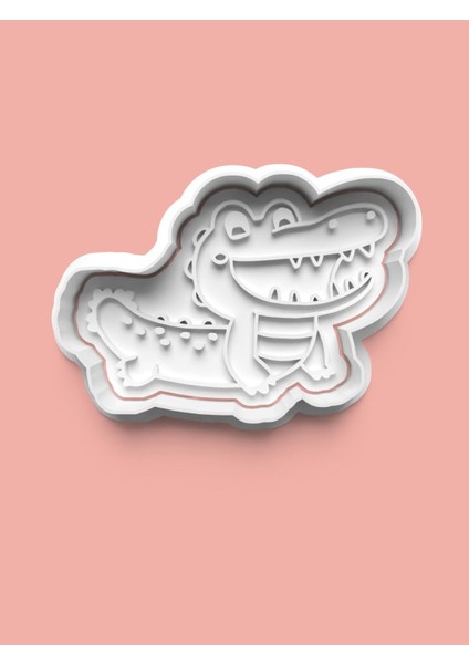 Timsah Figürü Kurabiye Kalıbı ve Şeker Hamuru Kalıbı