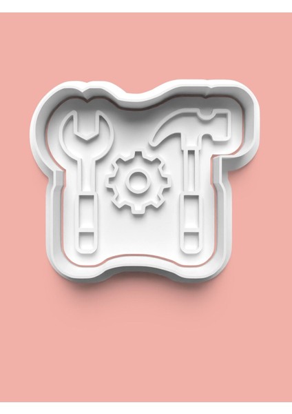 Tamir Aletleri Kurabiye Kalıbı ve Şeker Hamuru Kalıbı 4'lü Set modelleri