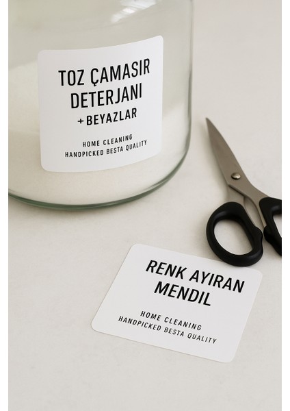 56 Adet Banyo Temizleyici - Deterjan - Kişisel Bakım Etiket modelleri