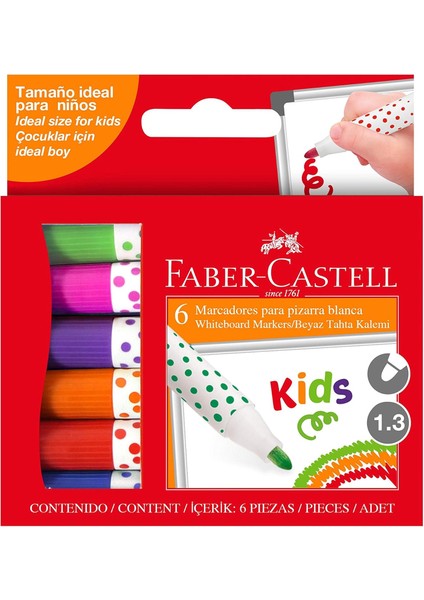 Kids Beyaz Tahta Kalemi 6'lı