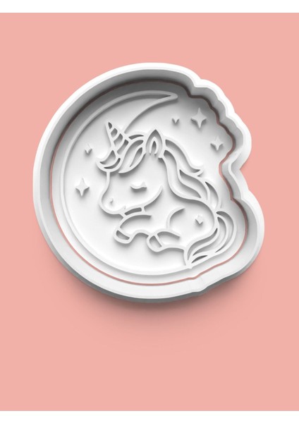 Unicorn Kurabiye Kalıbı ve Şeker Hamuru Kalıbı 4'lü Set