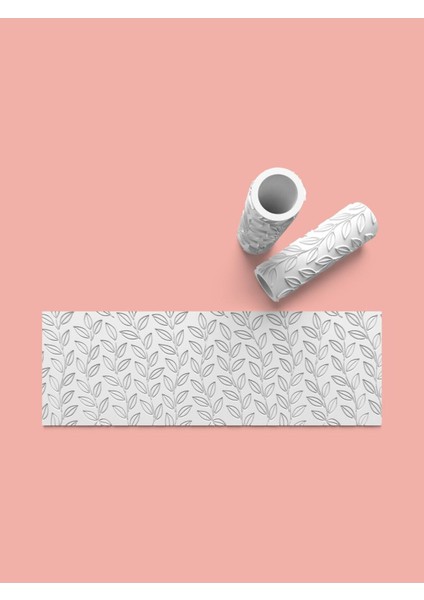 Hamur Seramik Polimer Kil Desen Verici Rulo Silindir 10 cm Uzunluk 0857-7