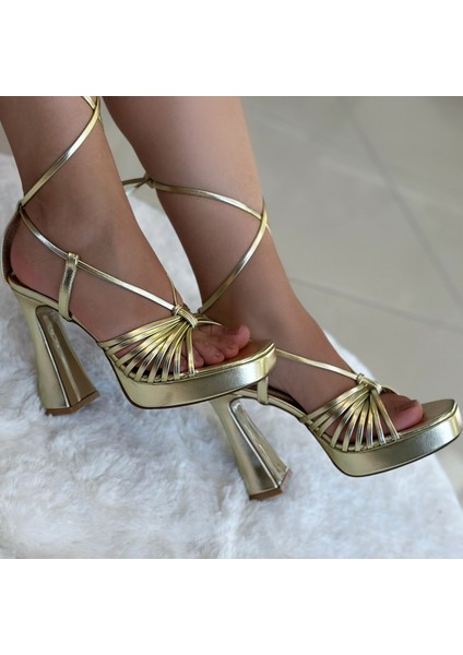 Parlak Platform Ayakkabı Gold fiyatları