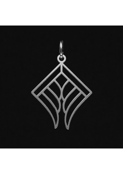 925 Ayar gümüş kolye melek kanadı SM6393