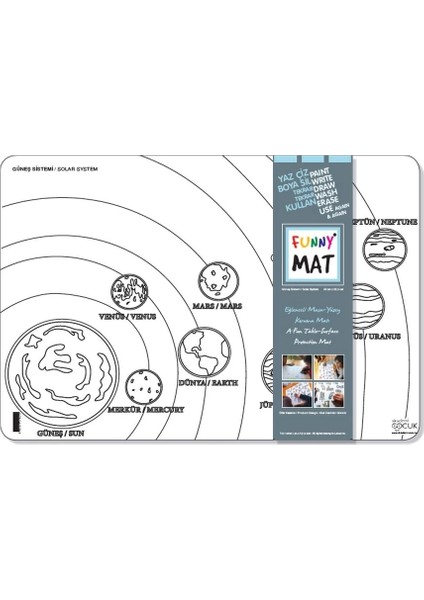 Funny Mat - Güneş Sistemi 33,5X48CM