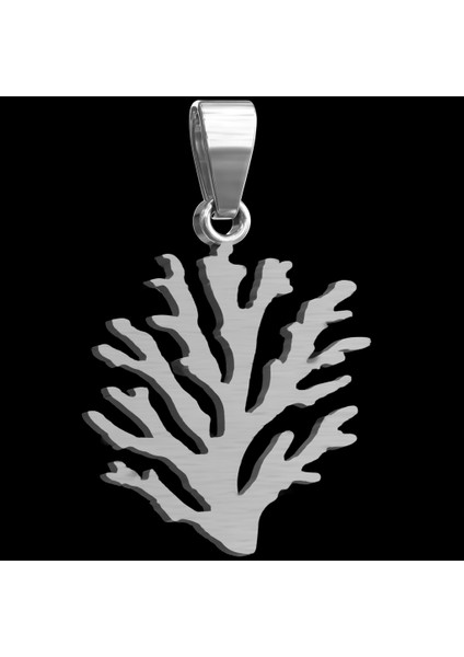 925 Ayar gümüş kolye mercan SM6563