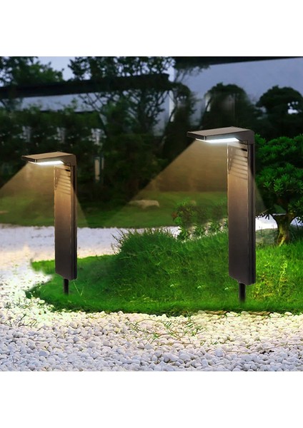 HL-5176 10W Solar Bahçe Armatür Güneş Enerjili LED Kazıklı Çim Armatürü Bahçe Aydınlatma-Günışığı modelleri