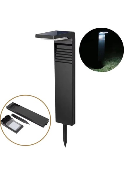 HL-5176 10W Solar Bahçe Armatür Güneş Enerjili LED Kazıklı Çim Armatürü Bahçe Aydınlatma-Günışığı indirimleri