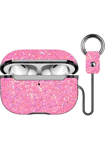 Airpods 2 (2.nesil) Bright Simli Airpods Kapak - Pembe