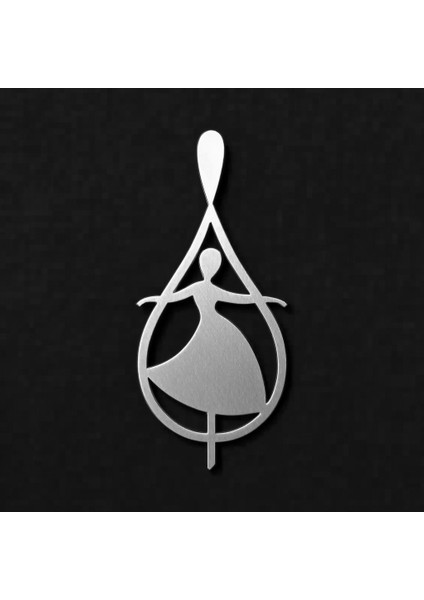 925 Ayar gümüş kolye dans SM6613