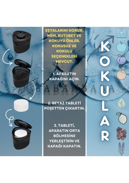 Siyah Kırmızı Meyveler Üçgen Nem Alıcı Aparat Rutubet ve Koku Giderici 500 gr fiyatları