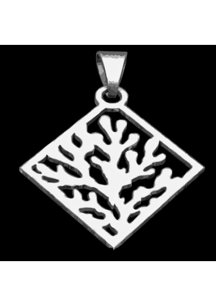 925 Ayar gümüş kolye mercan SM6560