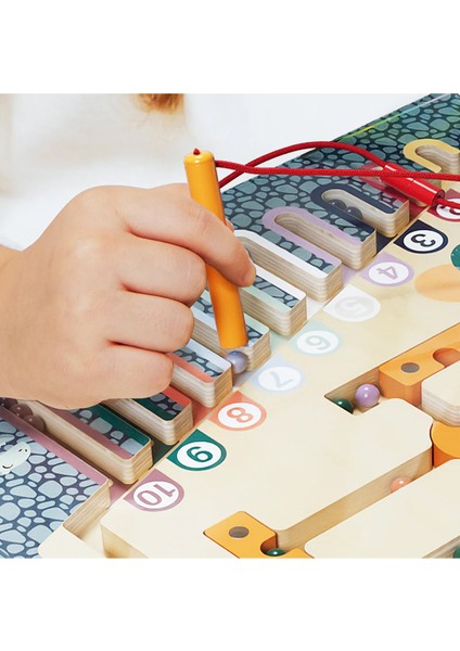 Manyetik Dinozor Yumurtası Labirenti Ahşap Oyuncak ile Renkleri ve Sayıları Keşfet! fırsatları