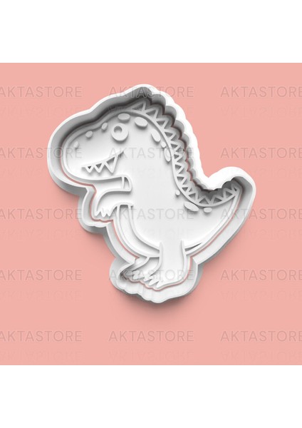 Dino Kurabiye Kalıbı ve Şeker Hamuru Kalıbı 4'lü Set