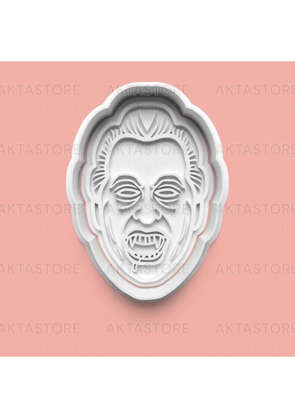 Korkunç Yüz Figürlü Kurabiye Kalıbı ve Şeker Hamuru Kalıbı