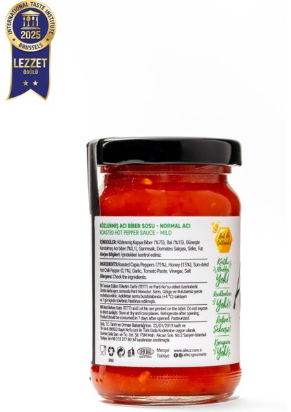 Közlenmiş Acı Biber Sosu – Normal Acı (Mild)