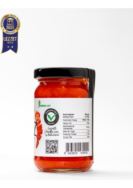 Közlenmiş Acı Biber Sosu – Normal Acı (Mild)