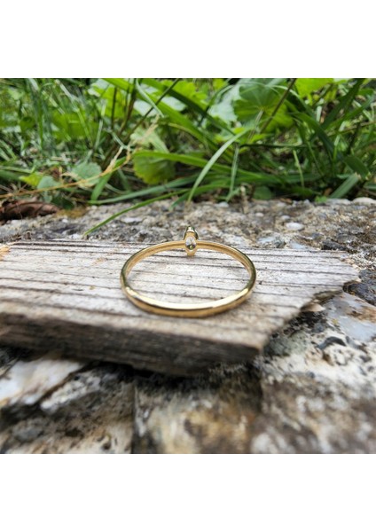 0,40CT Pırlanta(Signty) Tektaş Gümüş Yüzük-Pırlanta Tektaş Kadın Gümüş Yüzük-925 Ayar Tasarım Yüzük