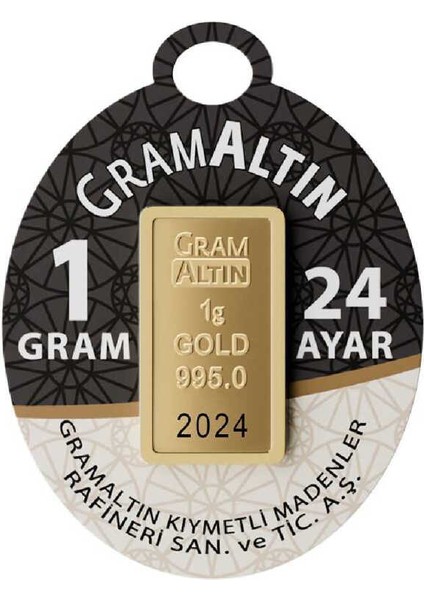 1 Gram (995) 24 Ayar Külçe Altın