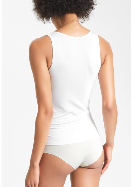 Soft Touch Kalın Askılı Atlet - Ekru modelleri