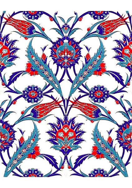 20x25 Cm Ac 313 Lale Desenli Kütahya Çini Seramik Karo fiyatları