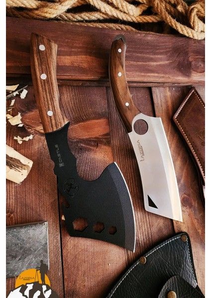 2 Li Outdoor Balta Bıçak Satırı Set Kamp Baltası Bıçak Bıçağı Budama Baltası Lzbçka fiyatları