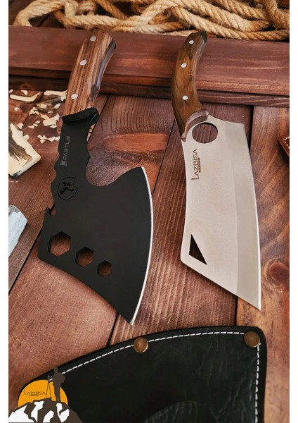 2 Li Outdoor Balta Bıçak Satırı Set Kamp Baltası Bıçak Bıçağı Budama Baltası Lzbçka modelleri