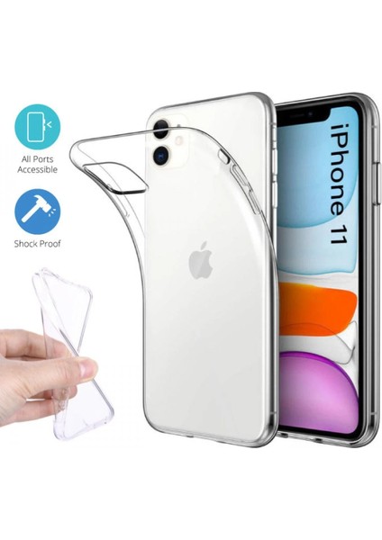 Apple iPhone 11 Kılıf Lüx Şeffaf Silikon