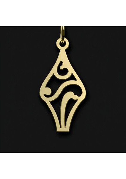 14 Ayar Altın Kolye Ucu Kapkek GM6586 0.5 gr