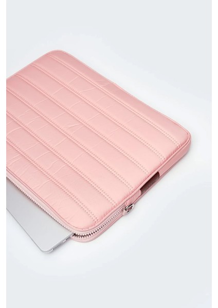 Su Geçirmez Kumaş Laptop Kılıfı 15.6 & 16 Inç Pembe modelleri