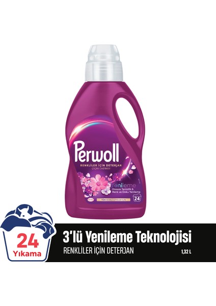 Çiçek Cazibesi Renkliler İçin Hassas Sıvı Bakım Deterjanı 1.32L (24 Yıkama)
