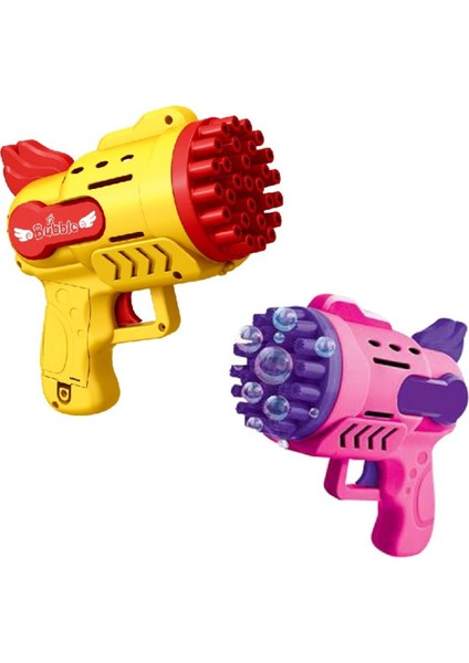 Elite 2 Adet Sari Pembe Köpük Tabancasi 29 Deli̇kli̇ Çoklu Köpük Atan Tabanca 2 Soli̇syon Bubbles Gun 1 Adet