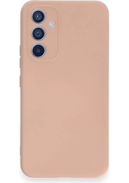 Samsung Galaxy A54 5g Kılıf Nano Içi Kadife Silikon - Pudra
