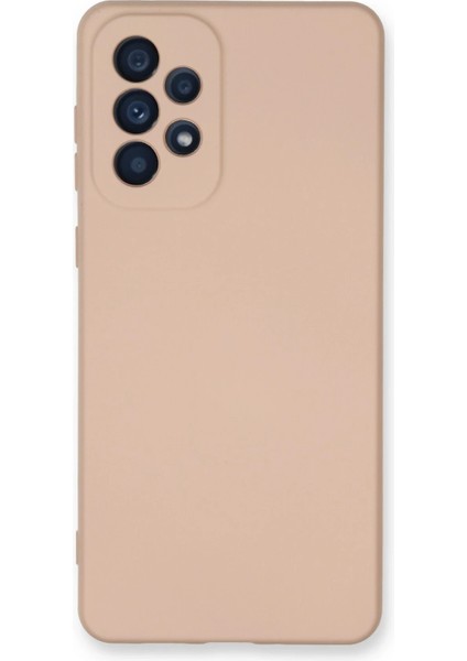 Samsung Galaxy A73 5g Kılıf Nano Içi Kadife Silikon - Pudra