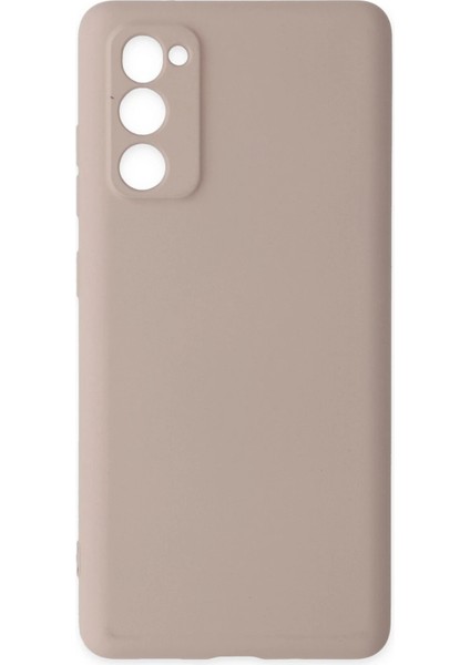 Samsung Galaxy S20 Fe Kılıf Nano Içi Kadife Silikon - Pudra