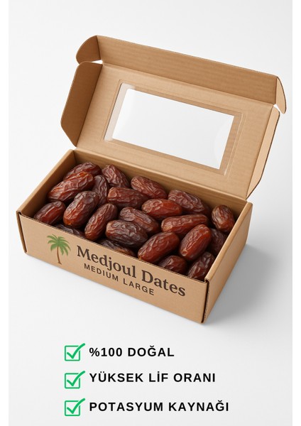 Medjoul Hurma / Kudüs Hurması 500 Gram | Premium Kalite, Large Boy fırsatları