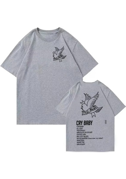 Lil Peep Crybaby Gömlek Lil Peep Müzik Albümü Gömlek Lil Peep Merch Hediyesi Lil Peep Fanları Out Geck Kısa Kollu Gömlek Unisex Renk: 4/boyut (Abd) (Yurt Dışından)