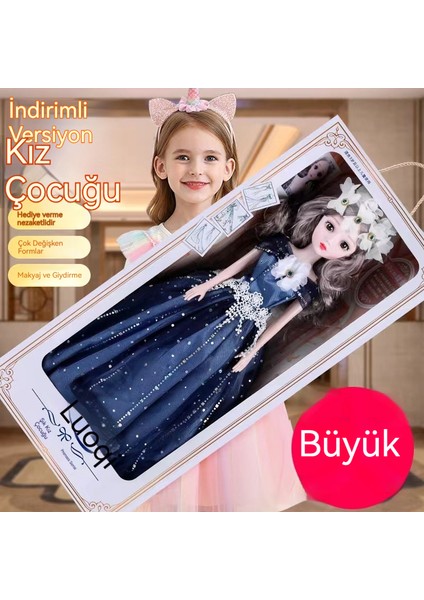 Masumiyet Barbie Bebek Hediye Kutusu Seti Büyük 60CM Kız Prenses Çocuk Tatil Oyuncak Hediye (Yurt Dışından) modelleri